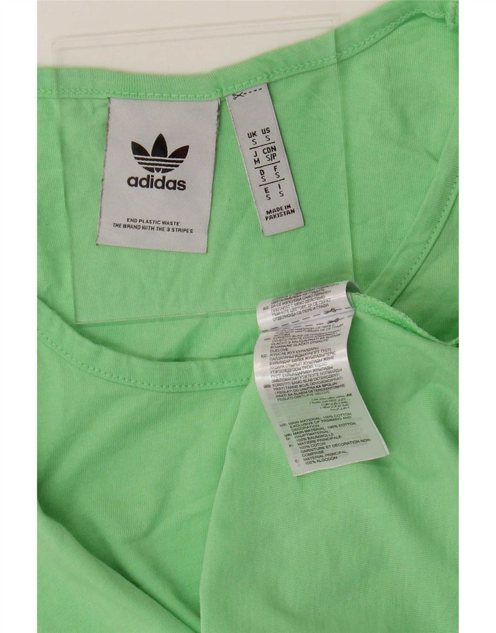 Мужской жилет Adidas маленький зеленый хлопок
