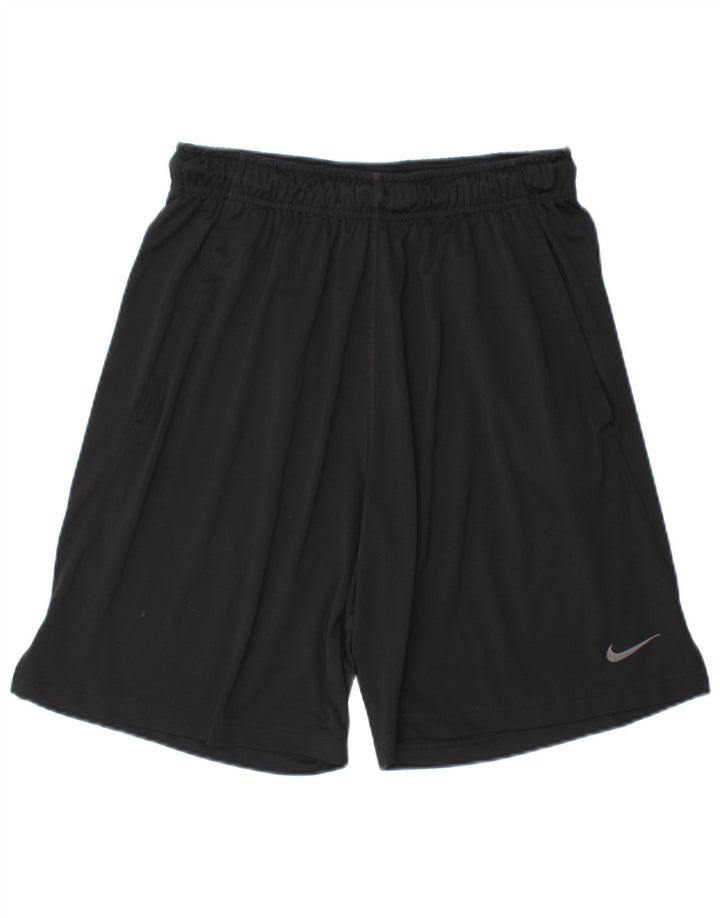 Мужские спортивные шорты Nike Dri Fit, средний черный полиэстер