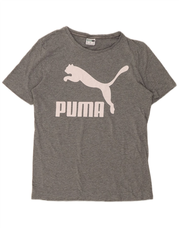 Мужская футболка с рисунком PUMA Top XS Серая в крапинку