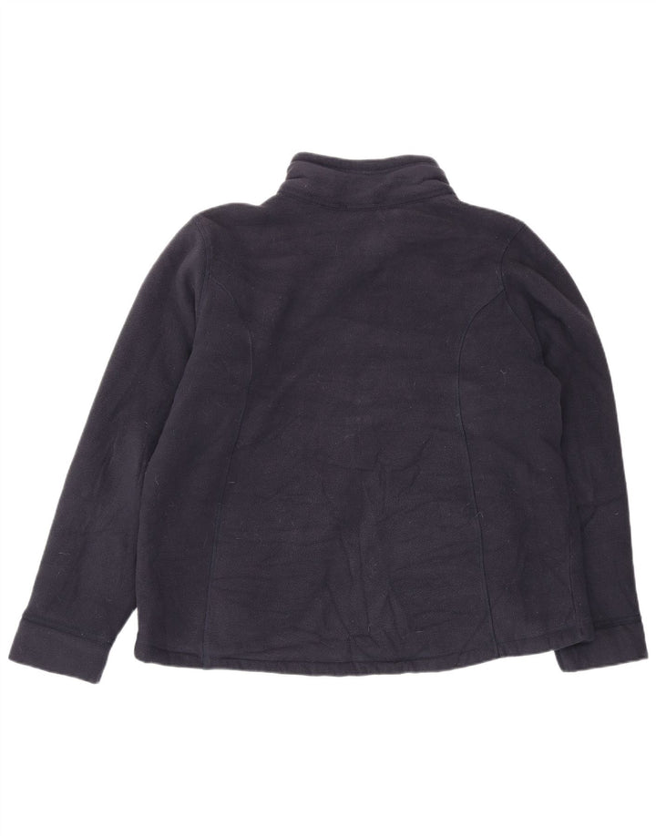 Женская флисовая куртка оверсайз Marks & Spencer UK 18 XL, темно-синий полиэстер