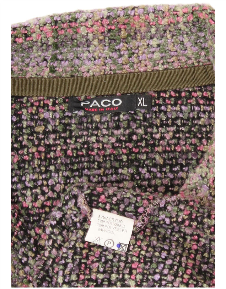 Женский пиджак Paco с 5 пуговицами, Великобритания, 18 XL, разноцветный акрил в клетку