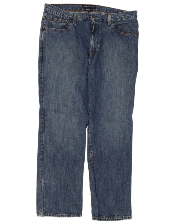 Tommy Hilfiger Mens Classic Fit Straight Jeans W38 L30 Blue Cotton