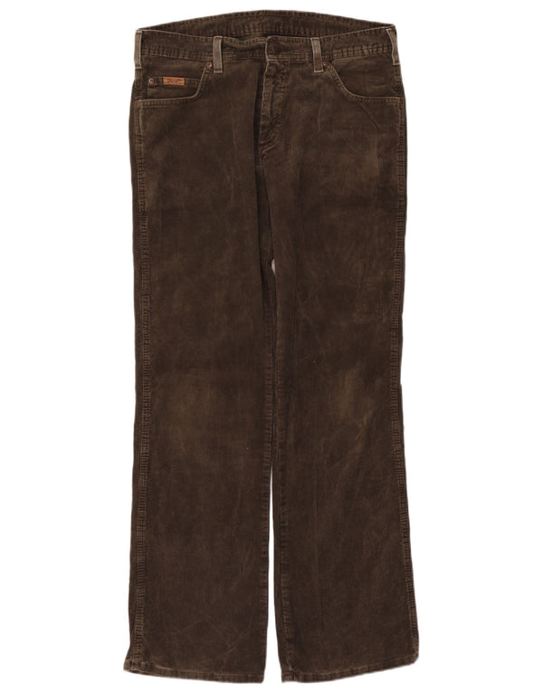 Мужские прямые вельветовые брюки Wrangler Roxboro W34 L32, коричневый хлопок