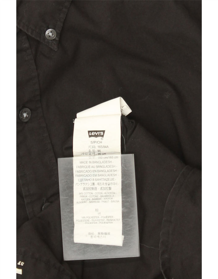 Мужская рубашка Levi's, маленькая черная, хлопок