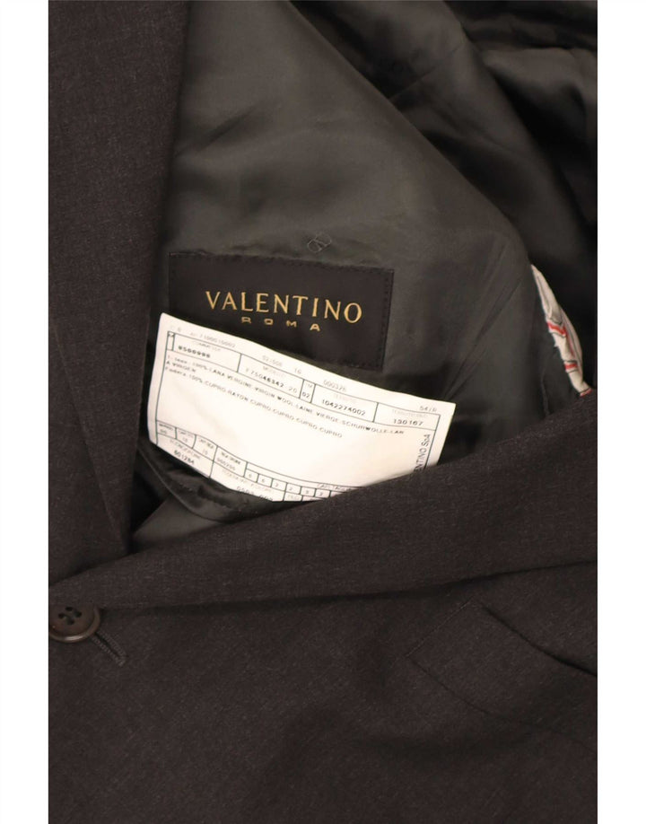 Мужской пиджак Valentino на 3 пуговицах IT 54 2XL Серый Шерстяной