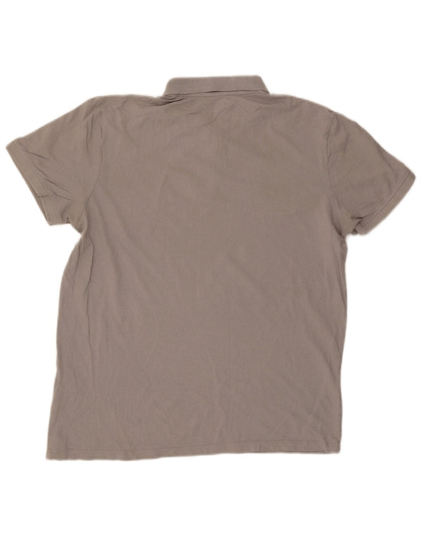Мужская рубашка-поло Jack & Jones XL, серая, хлопок