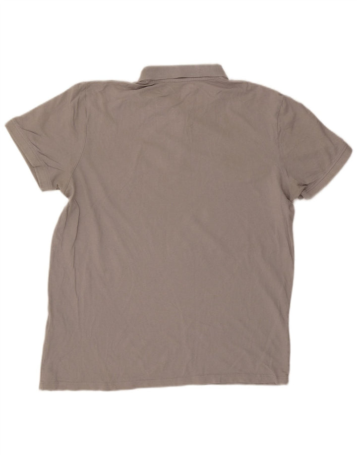 Мужская рубашка-поло Jack & Jones XL, серая, хлопок