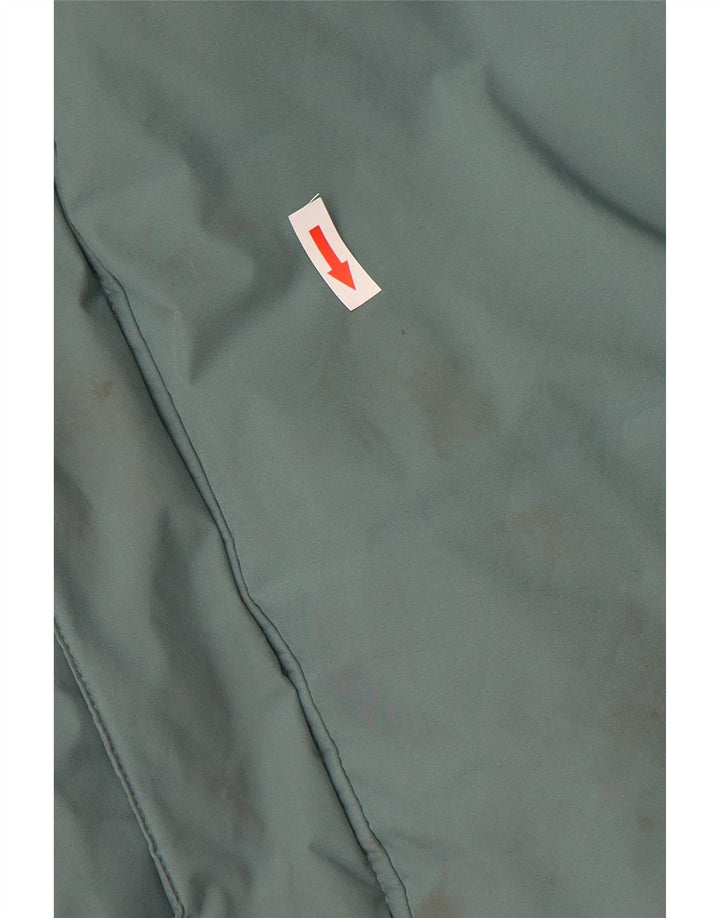 Мужское стеганое пальто с капюшоном COLUMBIA UK 38, средний синий полиэстер с цветными блоками