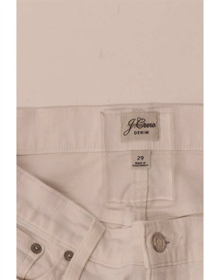 Женские прямые повседневные брюки J. Crew W29 L28, белые