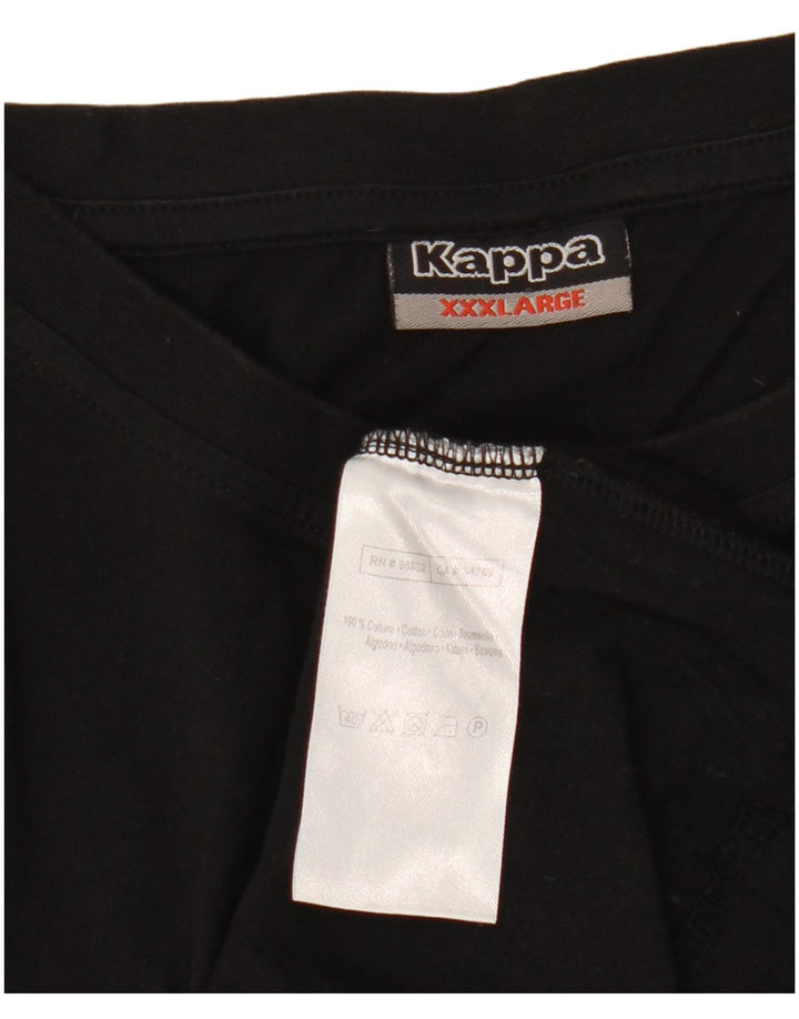Мужская футболка Kappa Top 3XL, черный хлопок