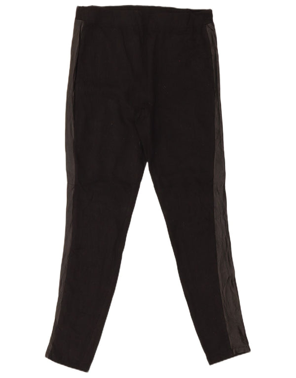 Женские леггинсы Dkny UK 14, большие черные хлопковые с цветными блоками