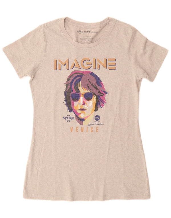 Женская футболка HARD ROCK CAFE с рисунком Венеция, топ UK 14, большой серый хлопок