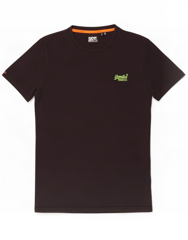 Мужская футболка Superdry, маленький черный хлопок
