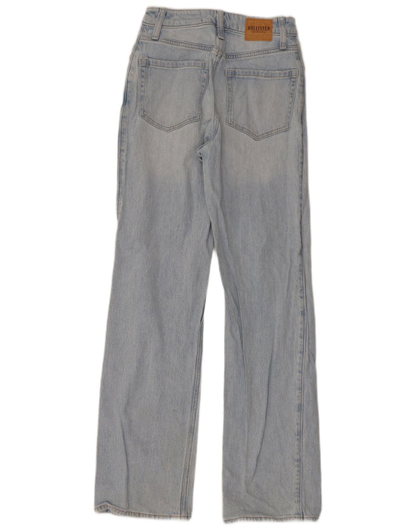 HOLLISTER Womens Vintage High Rise Bootcut Jeans W23 L31 Blue Cotton