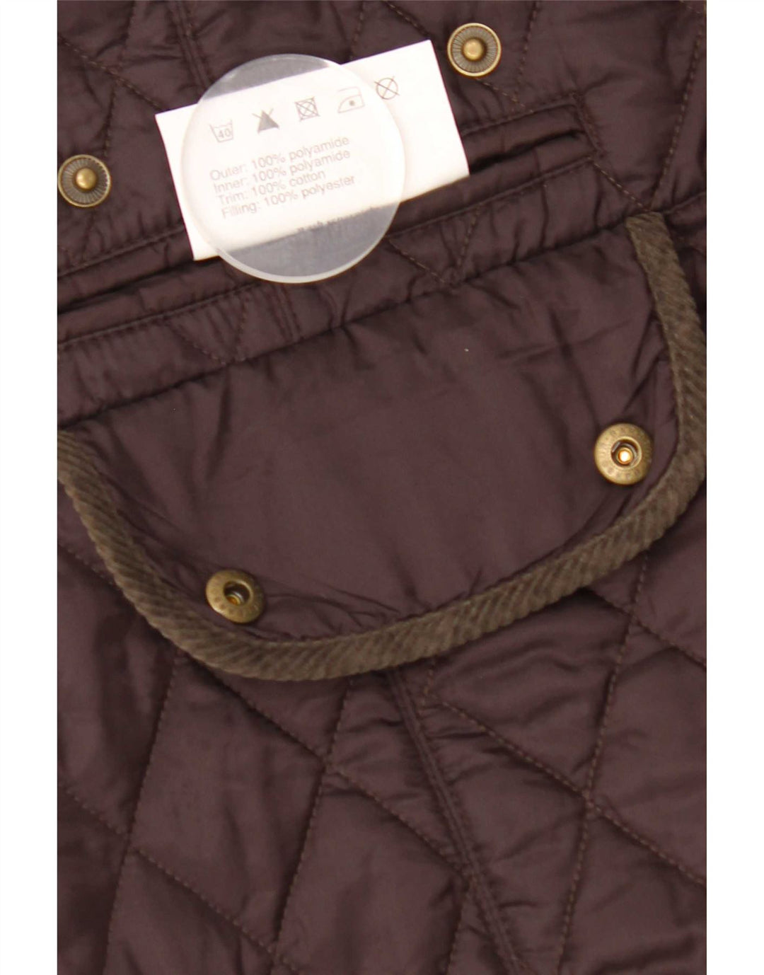 Женская стеганая куртка Barbour UK 12 средний коричневый полиамид