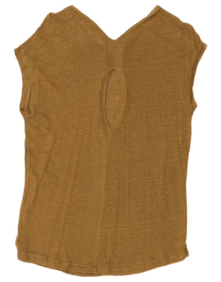 Женская блузка Zara Top UK 10, маленький цвет хаки