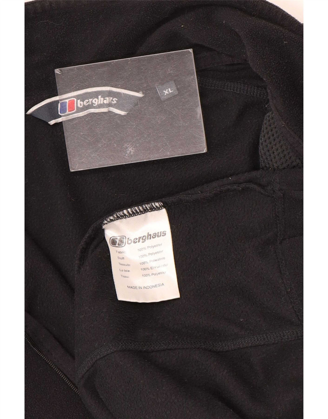 Berghaus Мужской флисовый джемпер с воротником на молнии XL, черный полиэстер