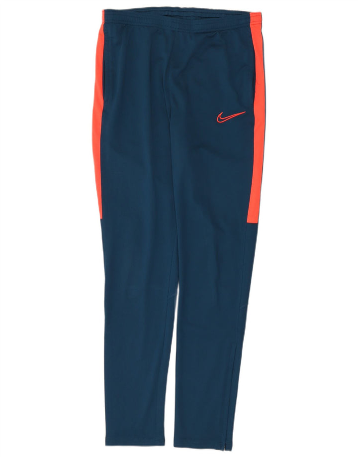 Мужские спортивные брюки NIKE Dri Fit, средний синий полиэстер с цветными блоками