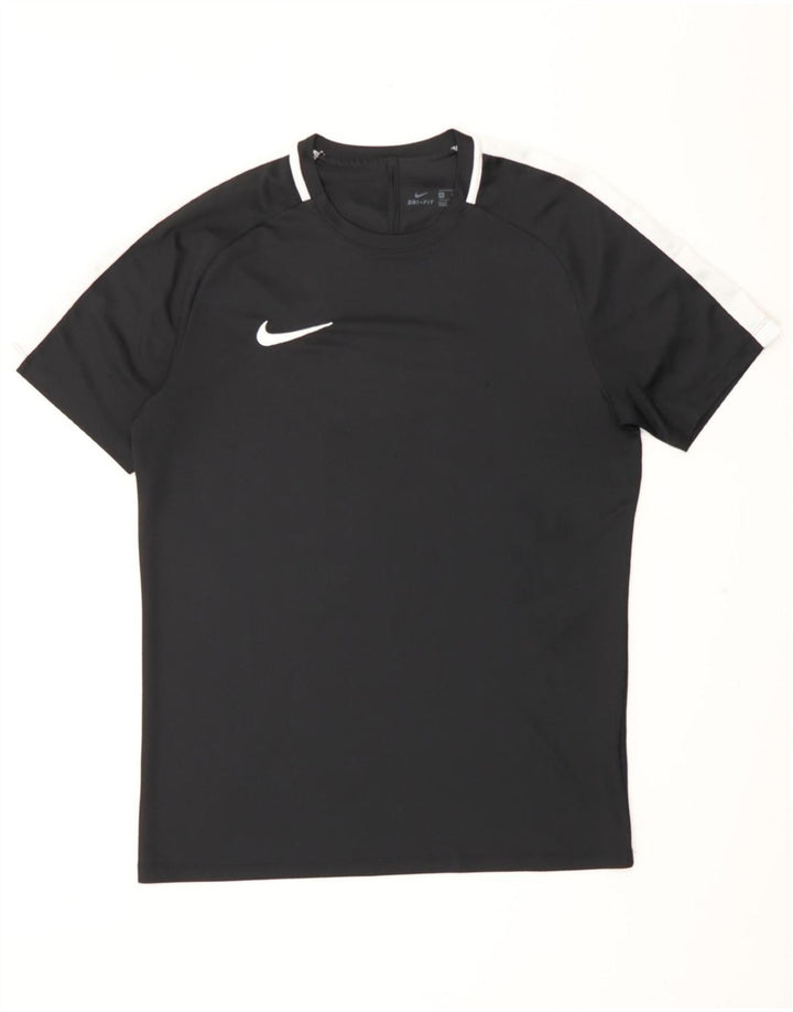 NIKE Mens Dri Fit T-Shirt Top Medium Black Polyester Vintage Nike and Second-Hand Nike from Messina Hembry 