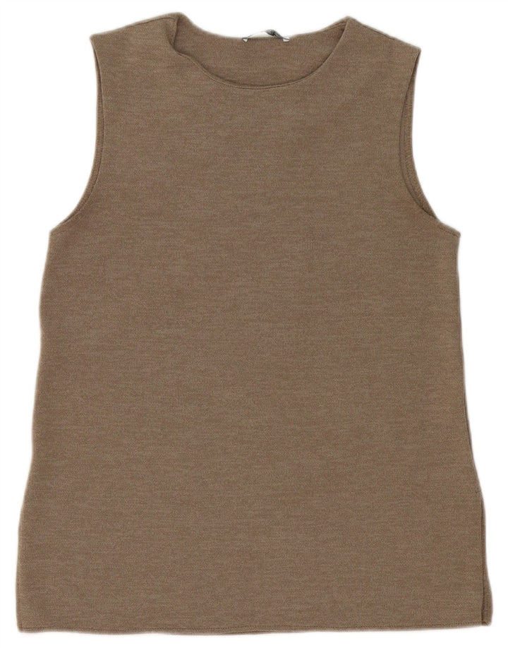 Женский жилет Zara Top UK 10, маленький бежевый