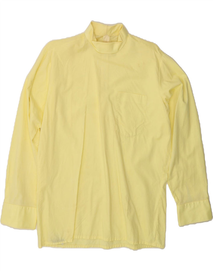 VINTAGE Womens Long Sleeve Blouse Top UK 16 Large Yellow Vintage Vintage and Second-Hand Vintage from Messina Hembry 