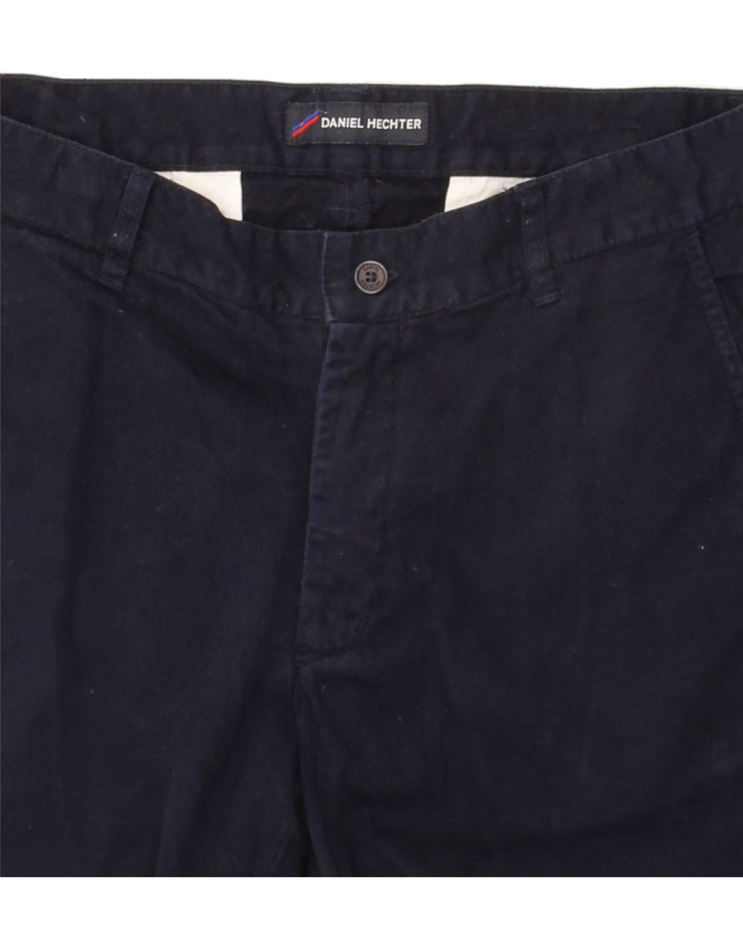 DANIEL HECHTER Womens Chino Trousers EU 40 Medium W32 L31 Navy Blue Cotton Vintage Daniel Hechter and Second-Hand Daniel Hechter from Messina Hembry 