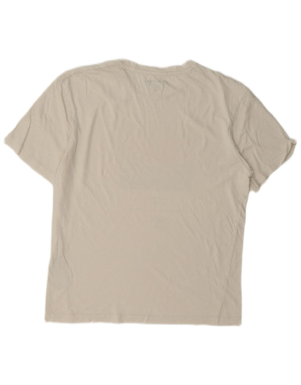 Jack & Jones Mens Graphic T-Shirt Top XS White Cotton