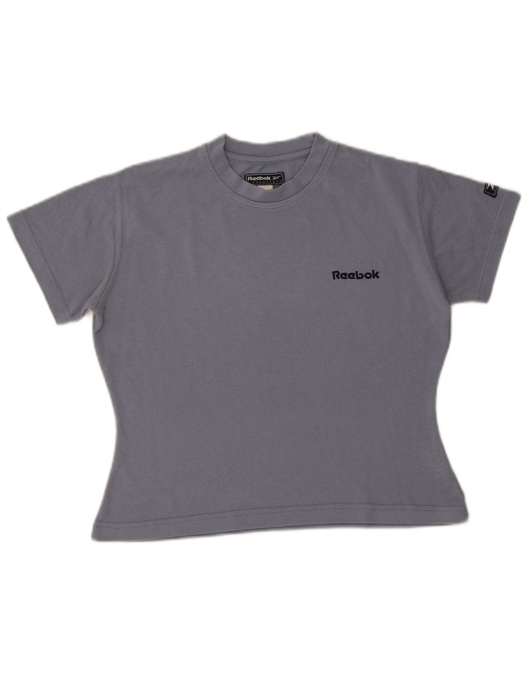 Женская укороченная футболка Reebok UK 10, маленькая, серая