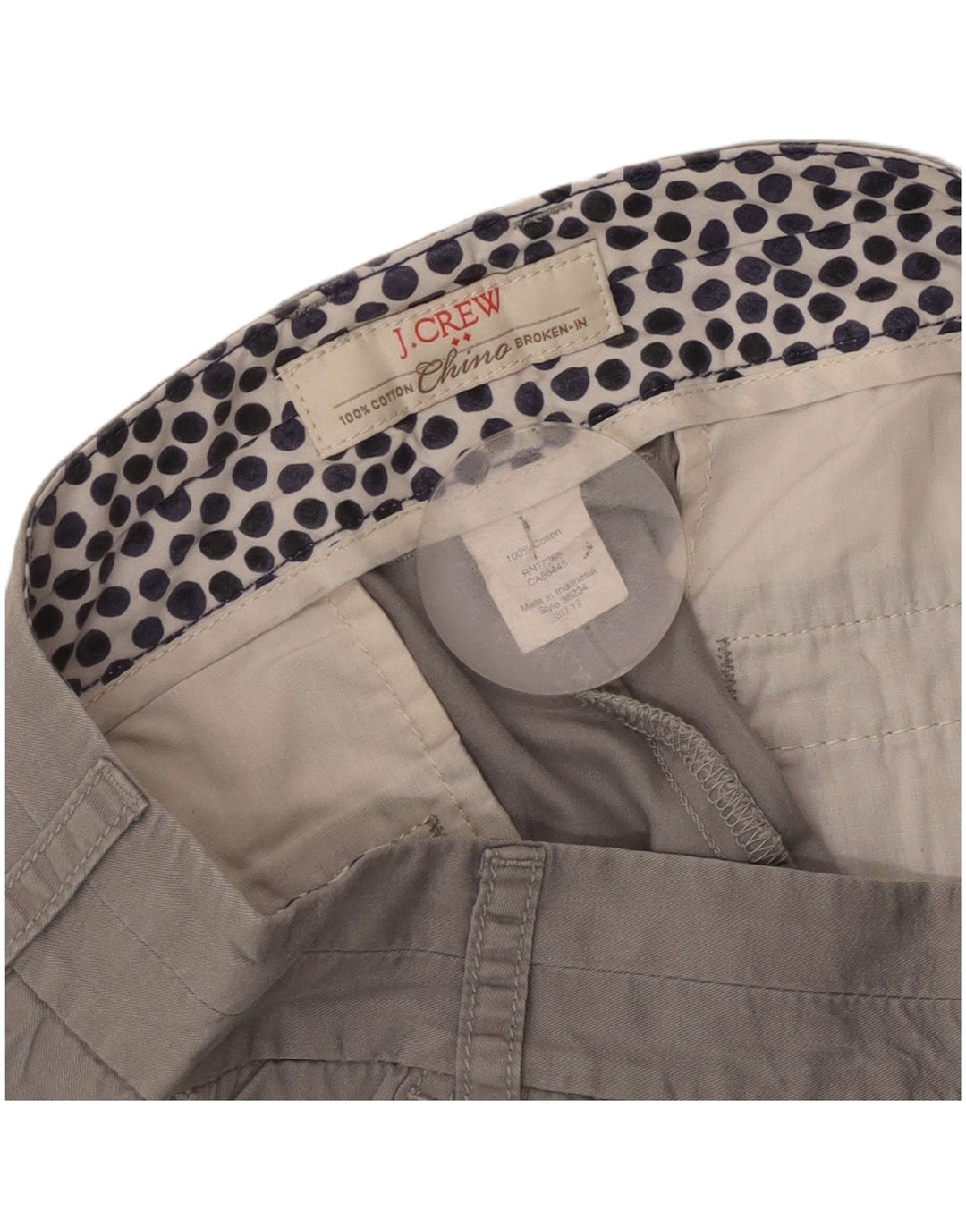 Женские шорты чинос J. Crew W30, хлопок среднего серого цвета