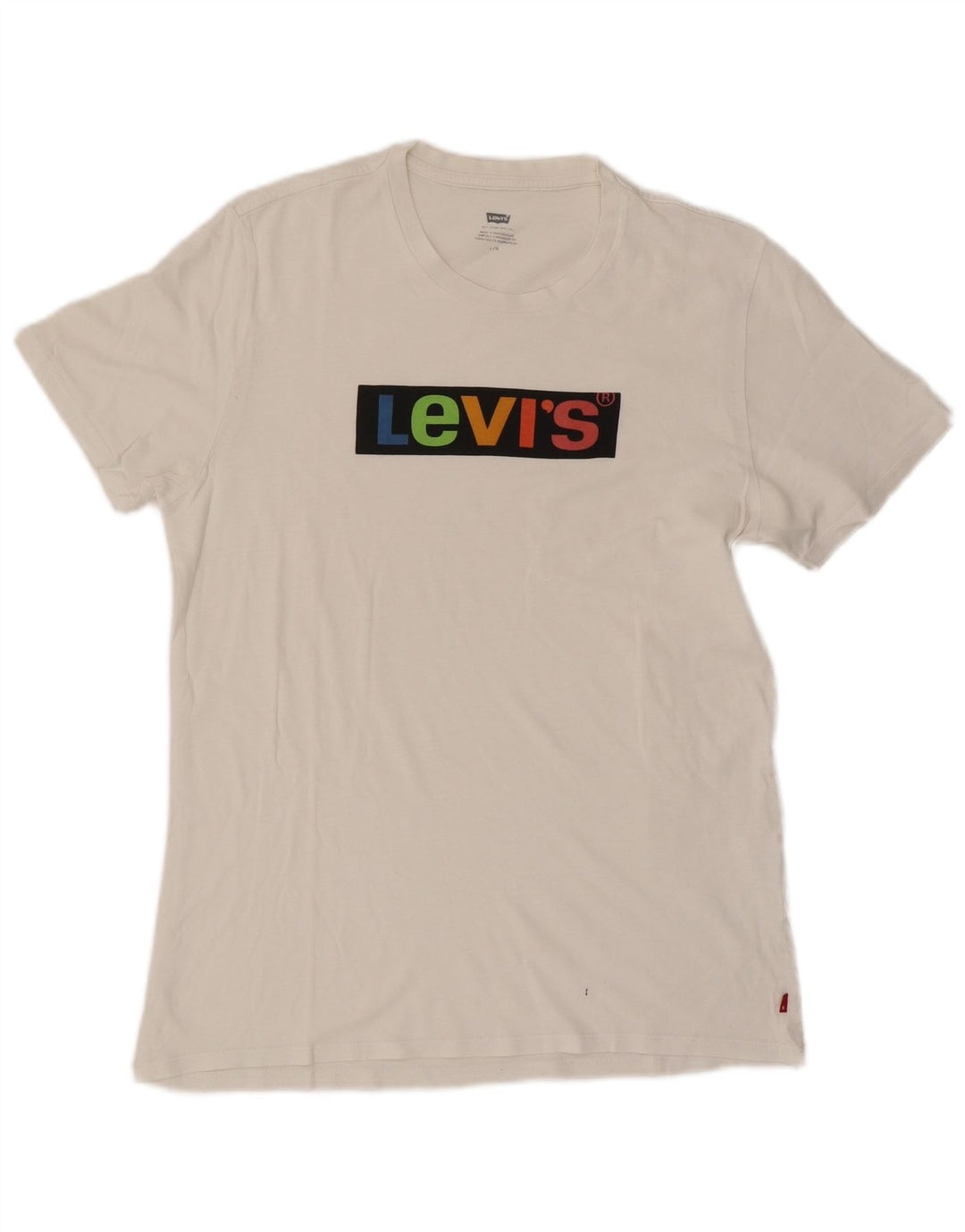 Мужская футболка с рисунком Levi's, большая белая