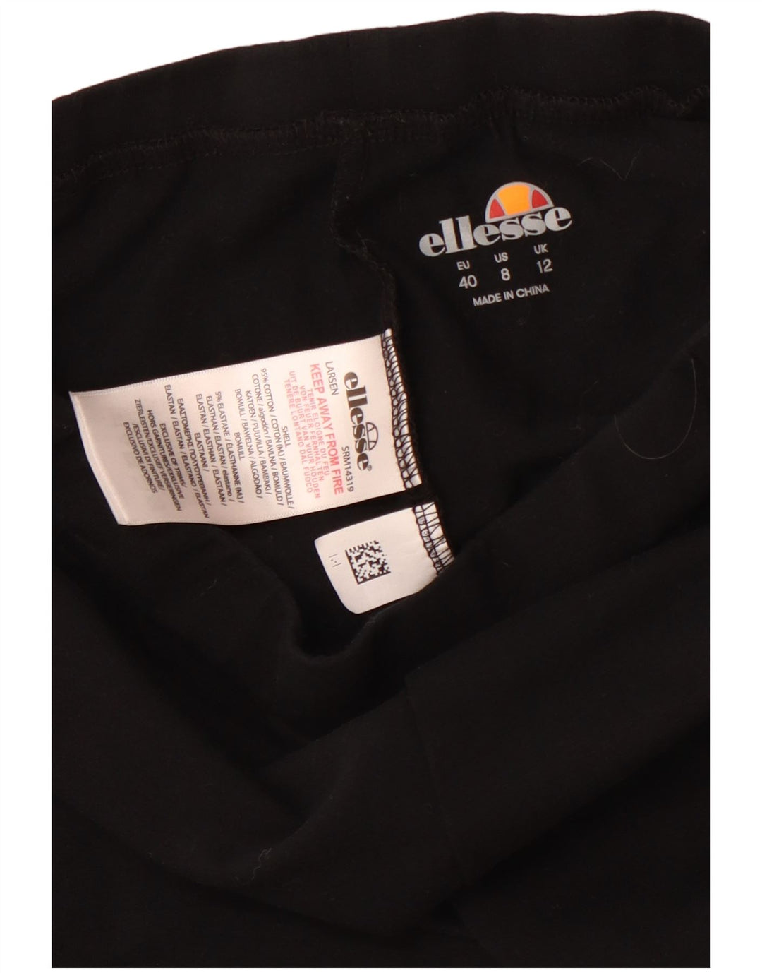 Женские спортивные шорты ELLESSE UK 12, средний черный, хлопок