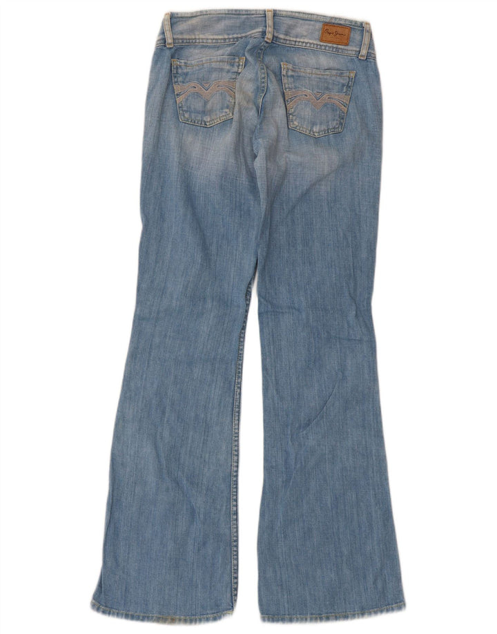 PEPE Jeans Женские расклешенные джинсы W26 L30 Синий хлопок
