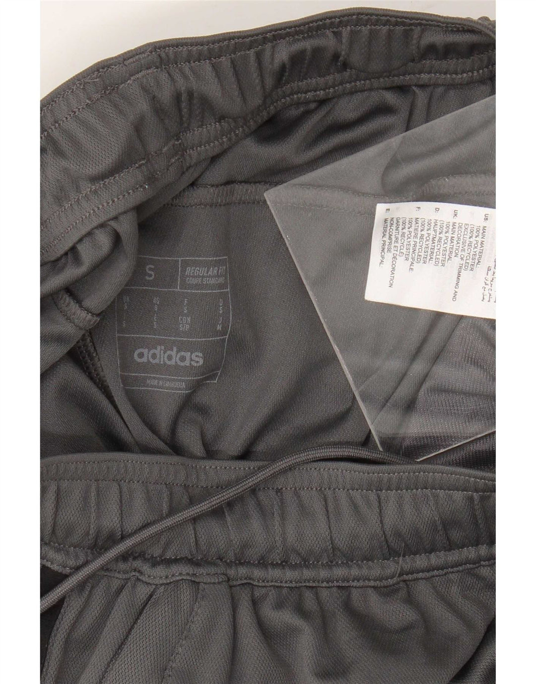 Мужские спортивные шорты Adidas Regular Fit, маленький серый полиэстер