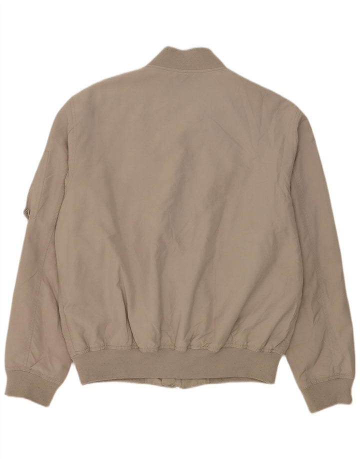 Мужская куртка-бомбер Zara UK 42 XL, серый полиэстер
