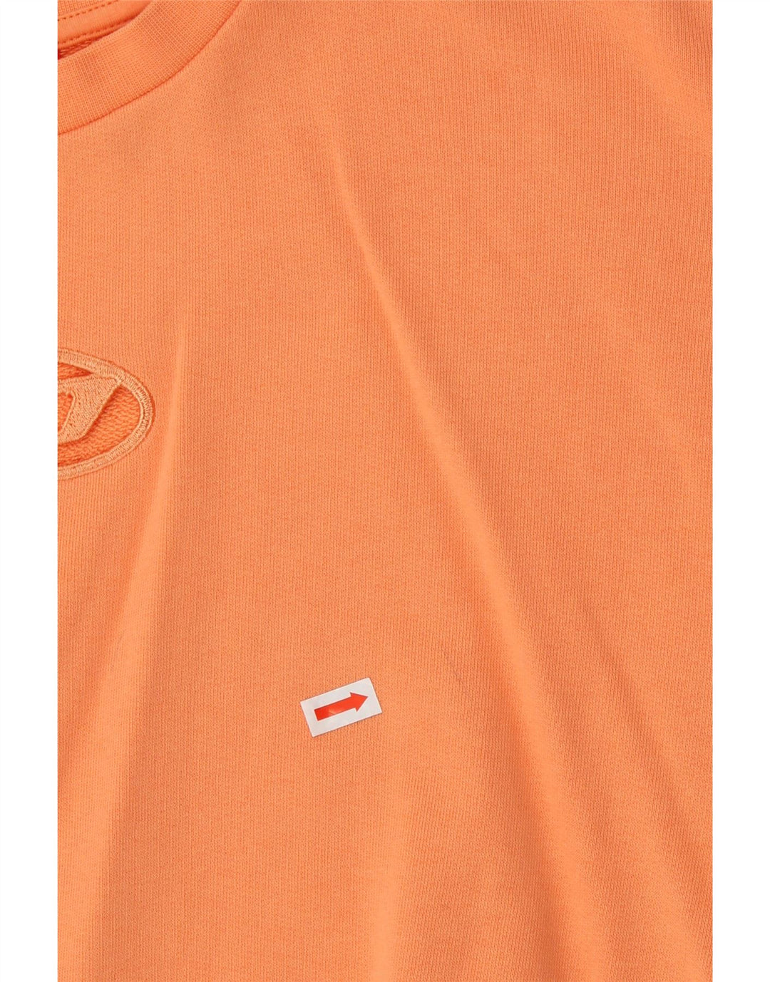 Укороченный свитшот с графическим рисунком для девочек Diesel, 11–12 лет, оранжевый, хлопок