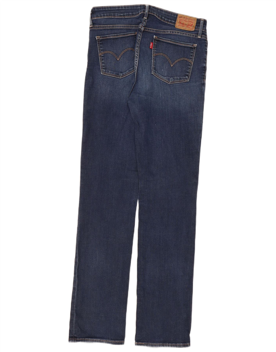 Женские прямые джинсы LEVI'S 714 W30 L32 Синие, хлопок