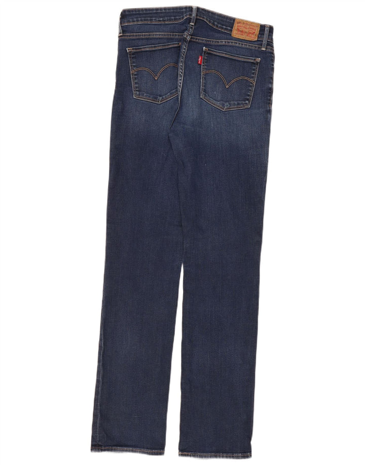 Женские прямые джинсы LEVI'S 714 W30 L32 Синие, хлопок