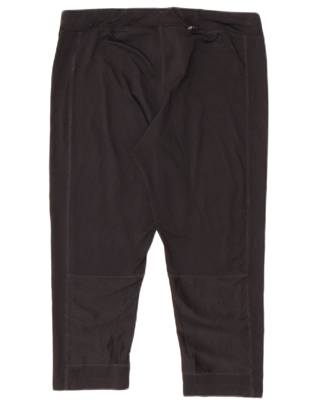 Женские капри Nike Dri Fit UK 10, маленькие черные спортивные леггинсы из полиэстера