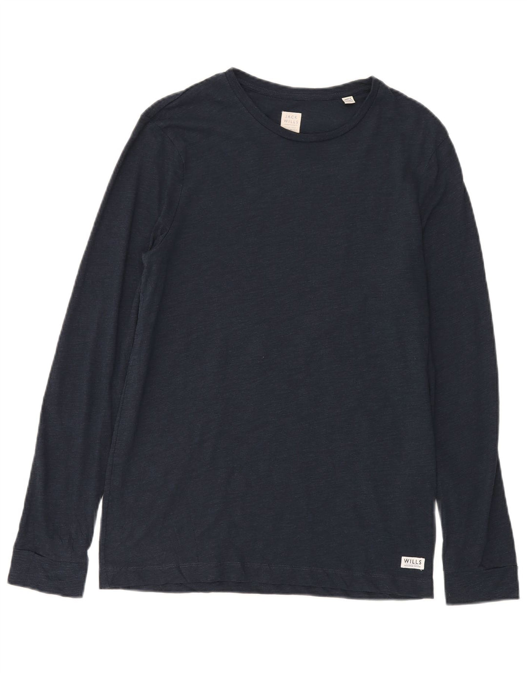 Мужской топ Jack Wills с длинным рукавом, маленький, темно-синий, хлопок