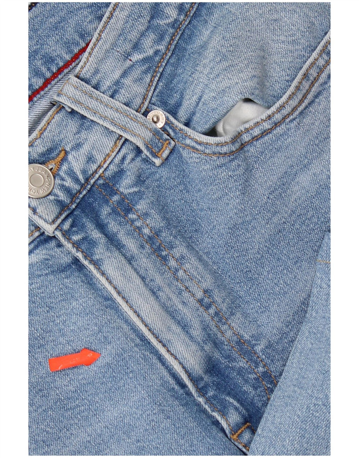 Женские укороченные джинсы Tommy Hilfiger W28 L23 синие, хлопок