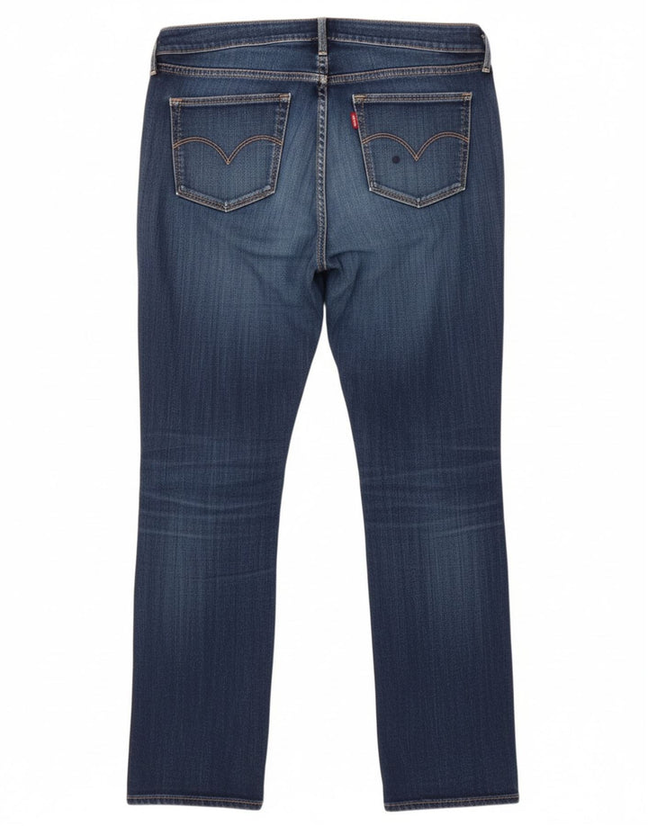 LEVI'S Womens Straight Jeans W31 L31 Blue Cotton