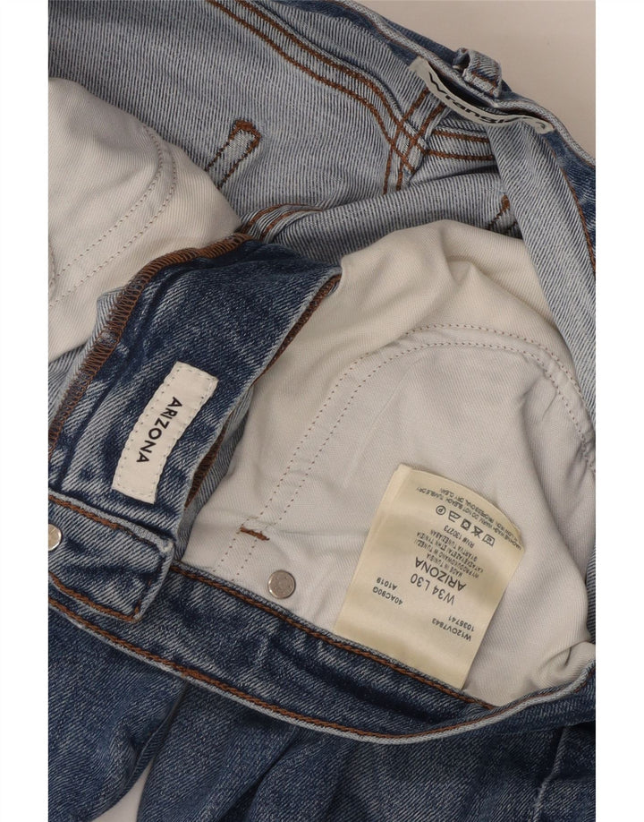 Мужские прямые джинсы WRANGLER W34 L30, синий хлопок