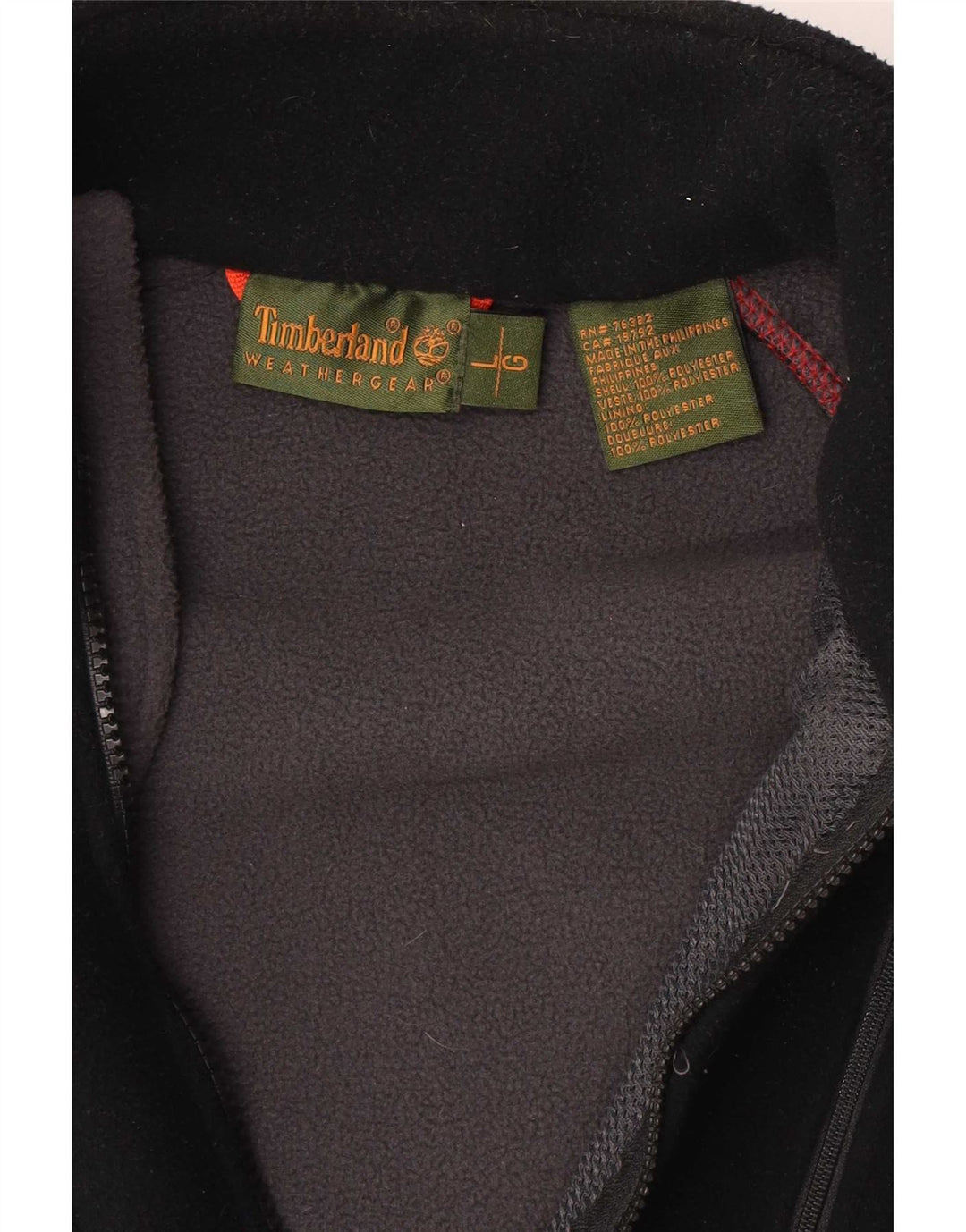 Мужская флисовая куртка Timberland UK 40, большая черная, полиэстер
