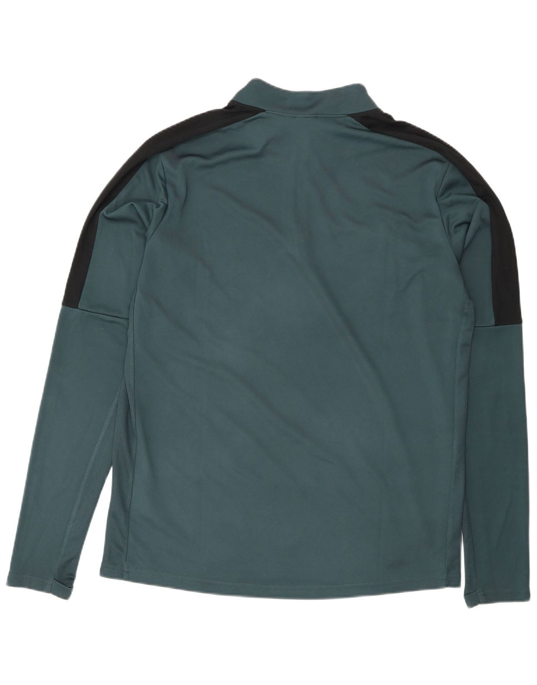 Мужской топ Nike Dri Fit с воротником на молнии и длинными рукавами, средний зеленый полиэстер, спортивные