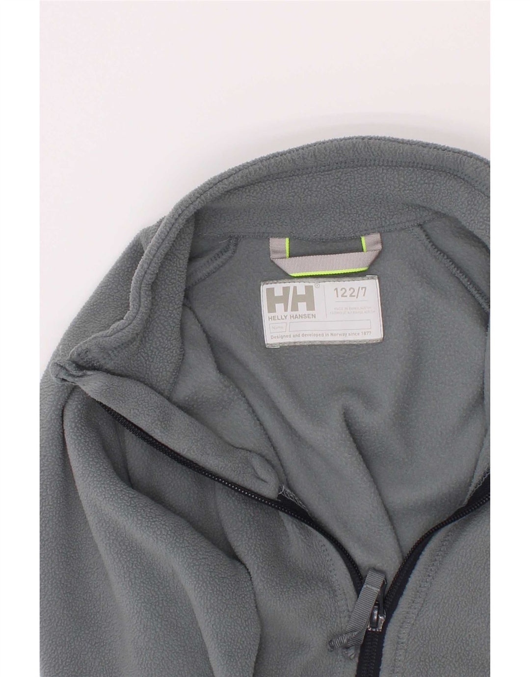 Флисовая куртка Helly Hansen для мальчиков 6-7 лет, серый полиэстер