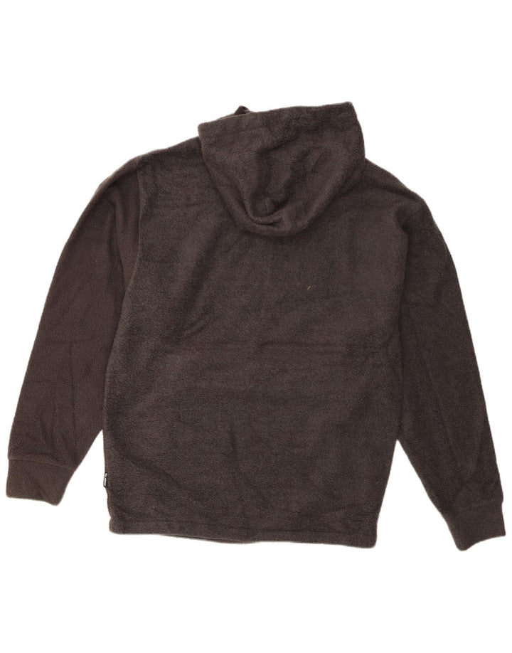 Мужской флисовый джемпер Billabong с капюшоном на молнии, средний серый полиэстер