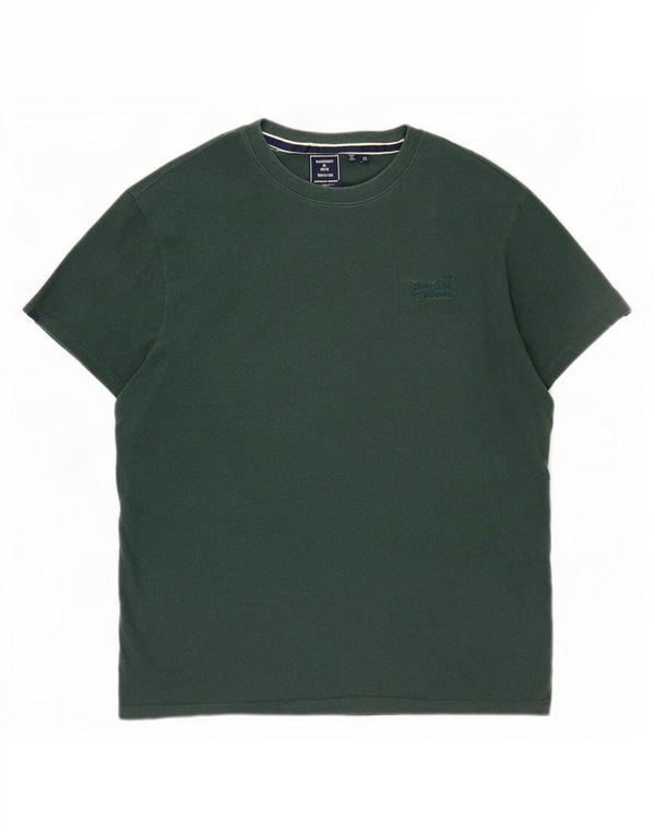 Мужская футболка Superdry Top XL, зеленый хлопок