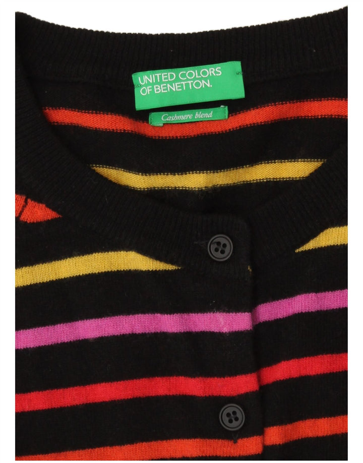 Женский кардиган Benetton UK 14 Средний Разноцветный Полосатый