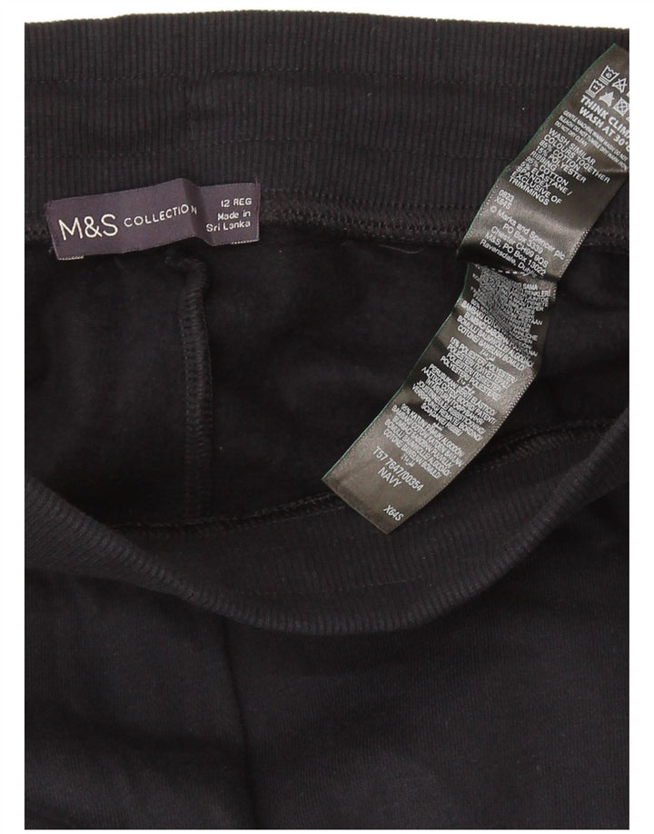 Женские спортивные брюки MARKS & SPENCER UK 12, средний темно-синий, хлопок