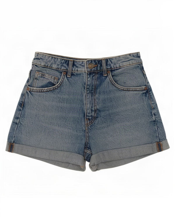 Женские джинсовые шорты Zara EU 36 XS W26 Синие, хлопок